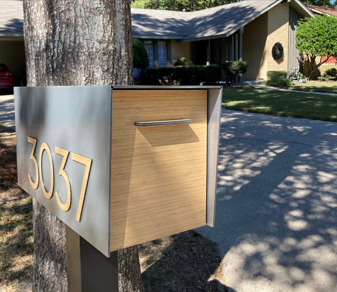 Modern Post Mounted Mailbox  - Contemporary Post Mounted Mailbox Type 4