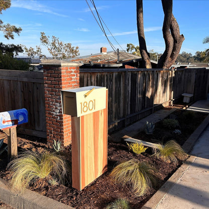 Modern Post Mounted Mailbox  - Contemporary Post Mounted Mailbox Type 4