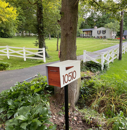 Modern Post Mounted Mailbox  - Contemporary Post Mounted Mailbox Type 4