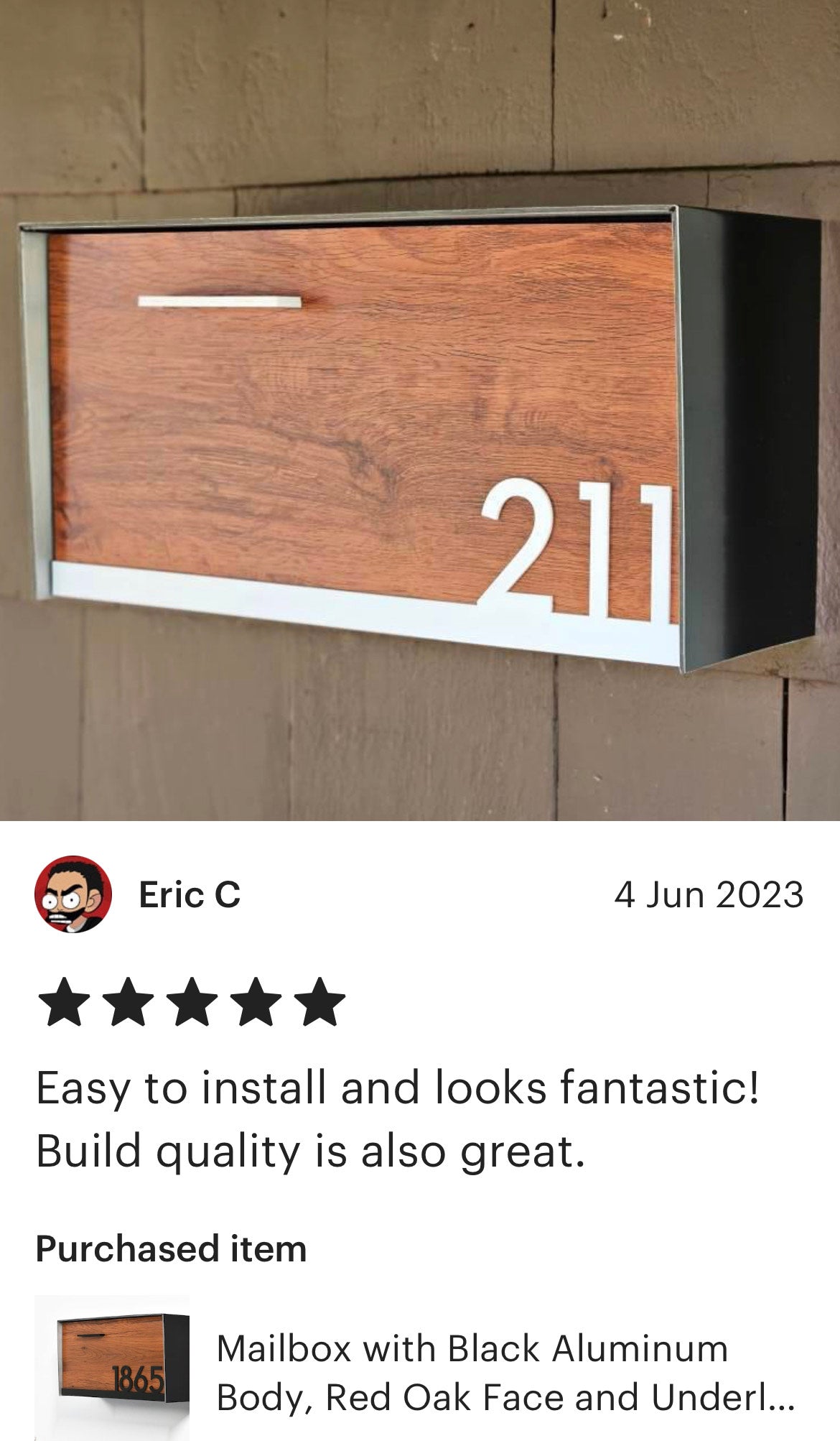 Modern Wall Mounted Mailbox Type 3