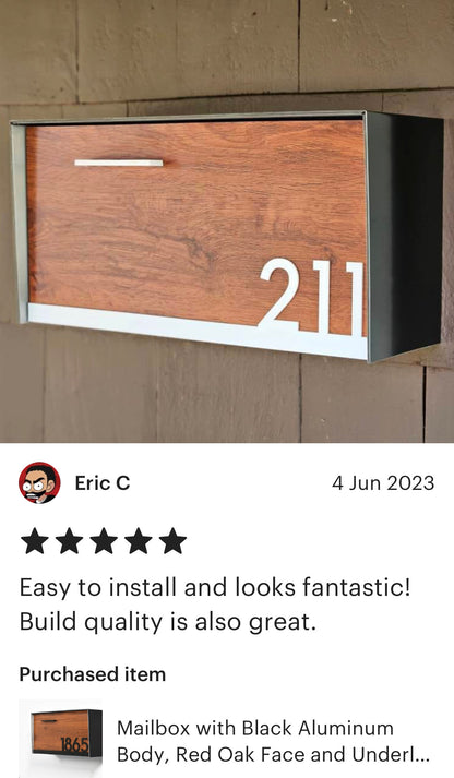 Modern Wall Mounted Mailbox Type 3