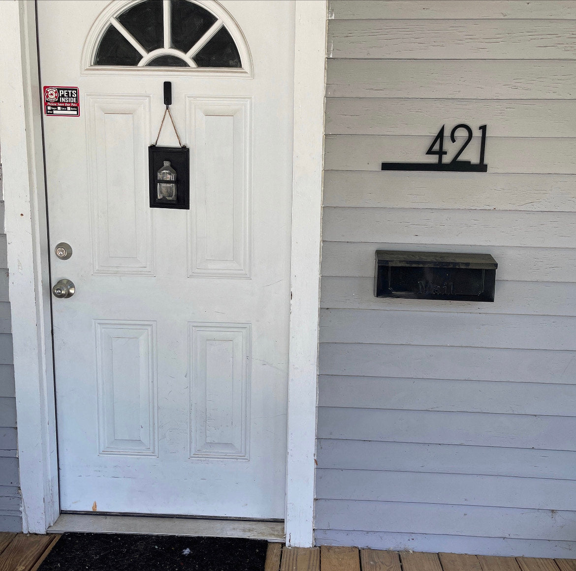 Underline House Numbers - LED Sign ( Font Options )