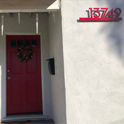 Underline House Numbers - LED Signs with Name / Address