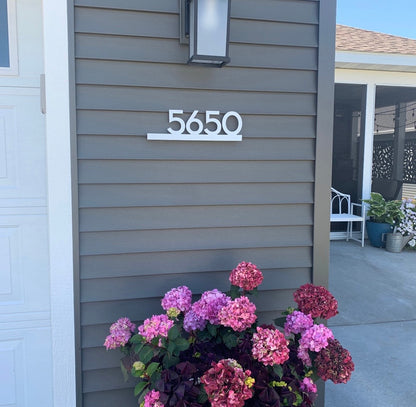 Underline House Numbers - LED Signs with Name / Address