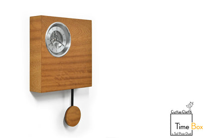 Time Box Modern Cuckoo Bird.  Cuckoo and Pendulum Wall Clock