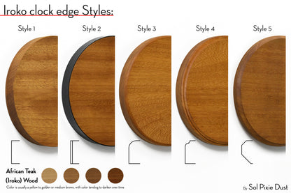 Day of The Week Clock - Solid Wood - Round Day Clock