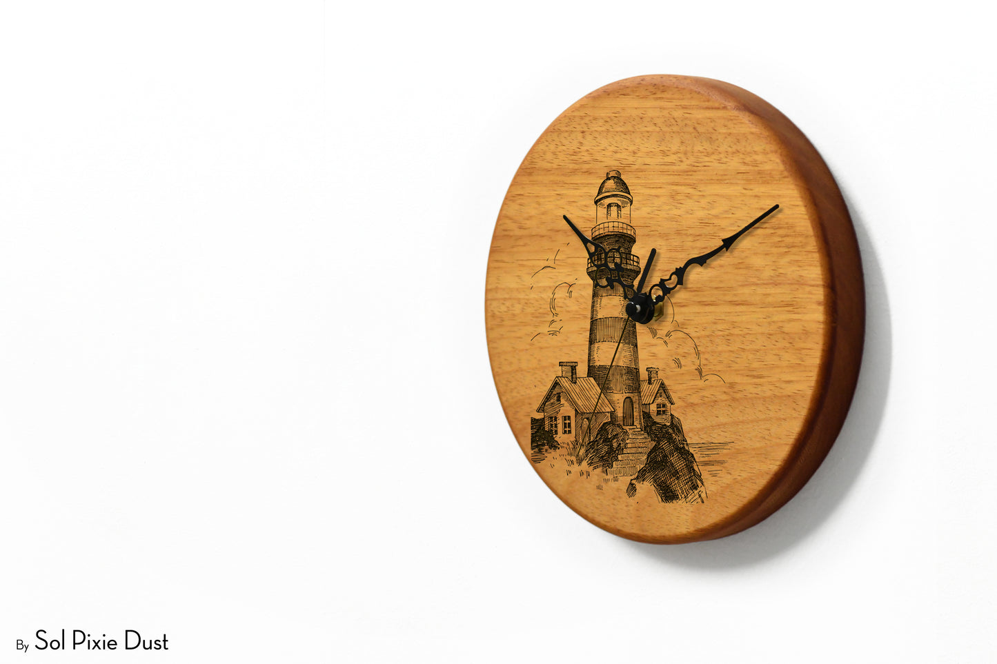 Solid Wood Round Clocks