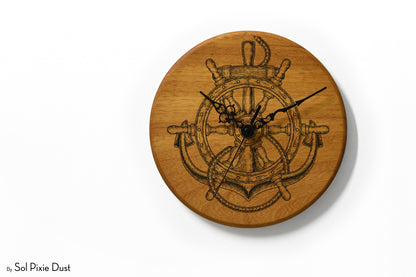 Solid Wood Round Clocks