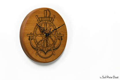 Solid Wood Round Clocks