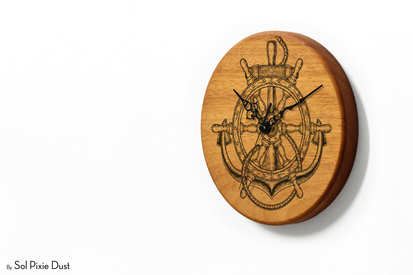 Solid Wood Round Clocks