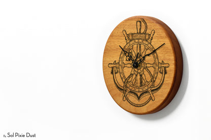 Solid Wood Round Clocks