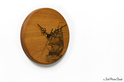 Solid Wood Round Clocks