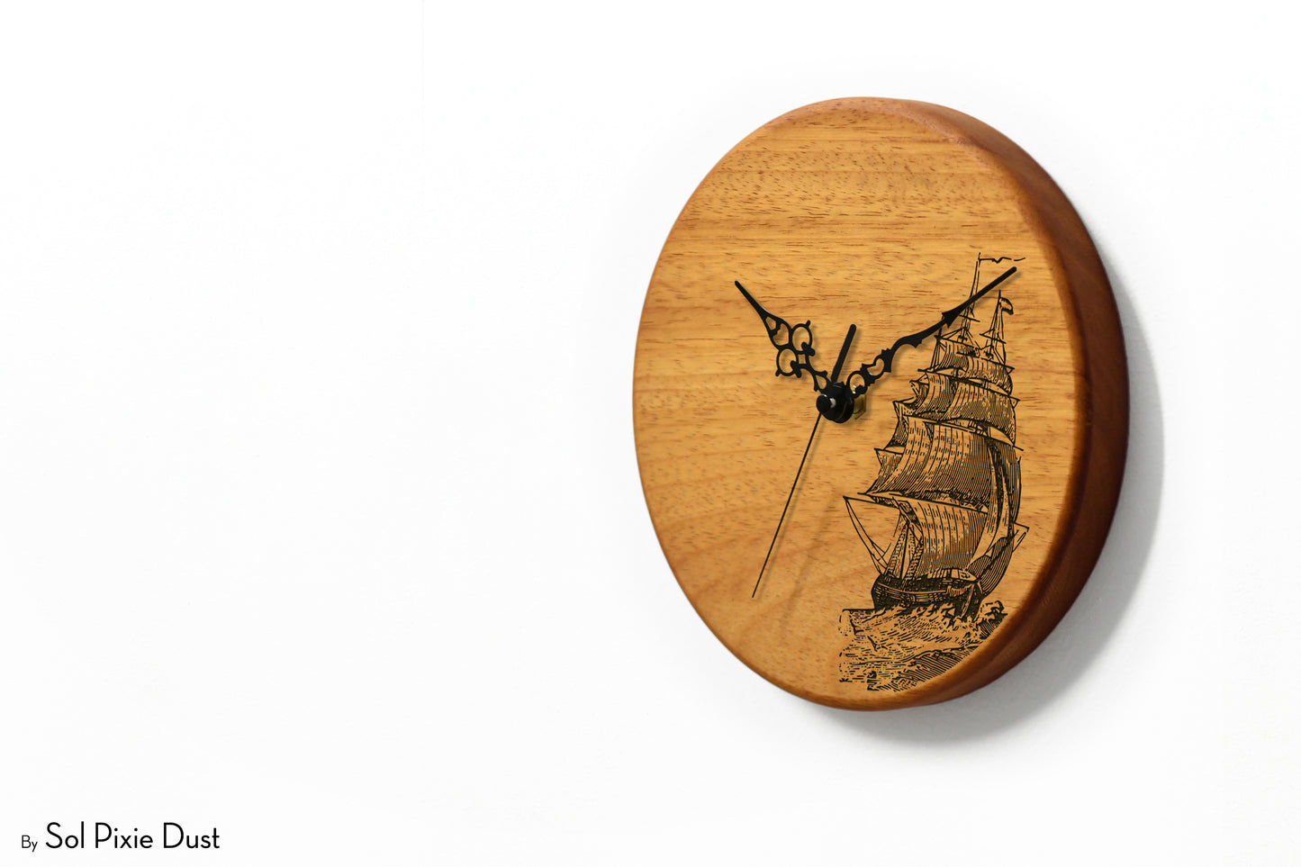 Solid Wood Round Clocks