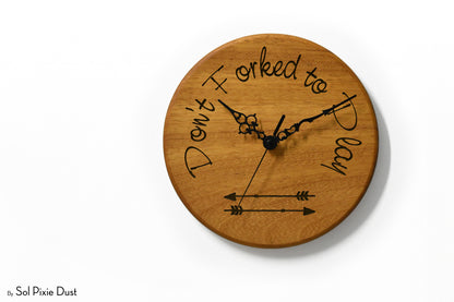Solid Wood Round Clocks