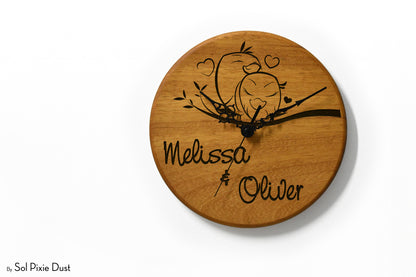 Solid Wood Round Clocks