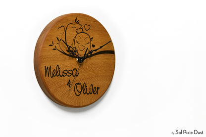 Solid Wood Round Clocks