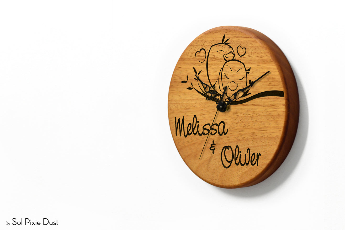 Solid Wood Round Clocks