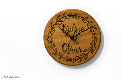 Solid Wood Round Clocks