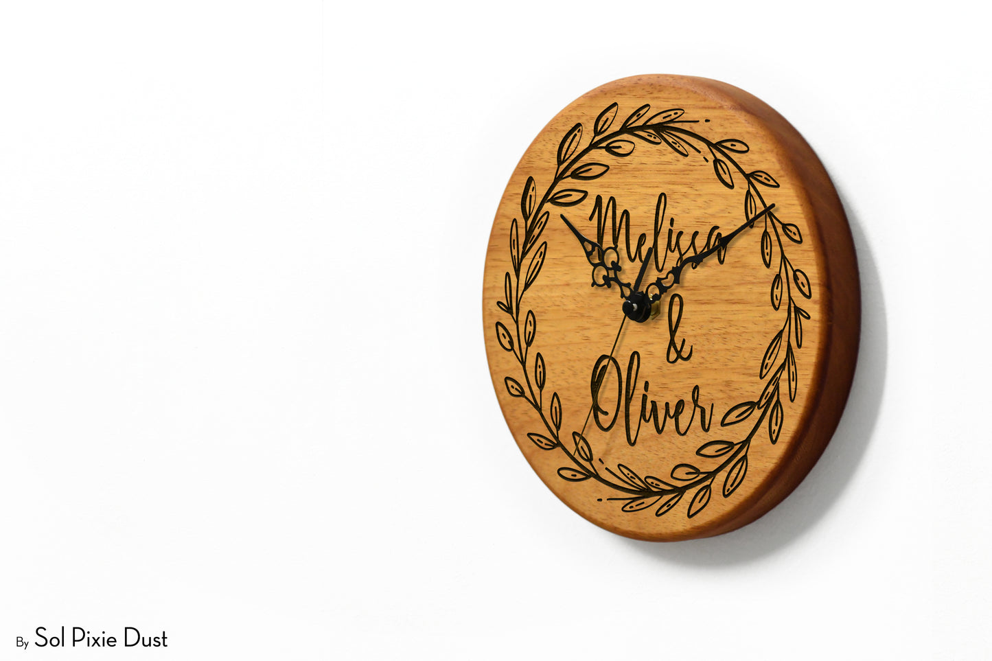 Solid Wood Round Clocks