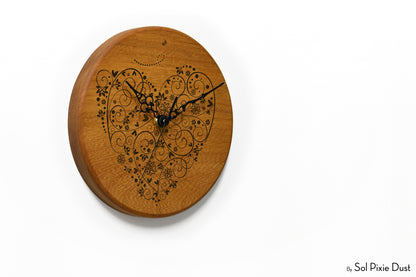 Solid Wood Round Clocks