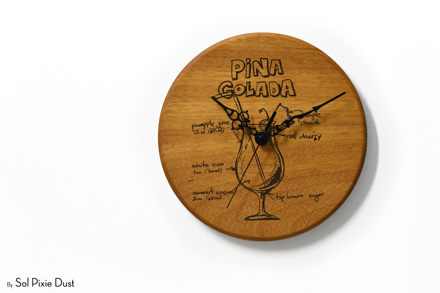 Solid Wood Round Clocks