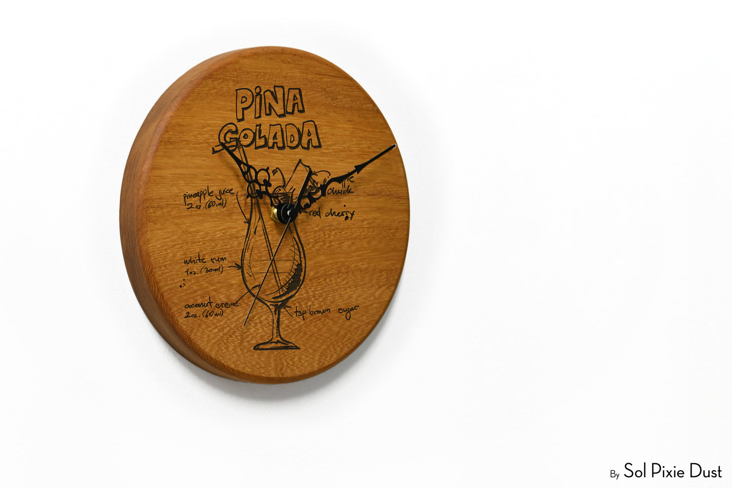 Solid Wood Round Clocks