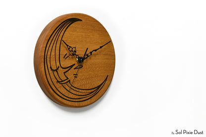 Solid Wood Round Clocks