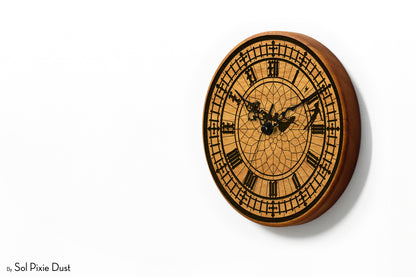 Solid Wood Round Clocks