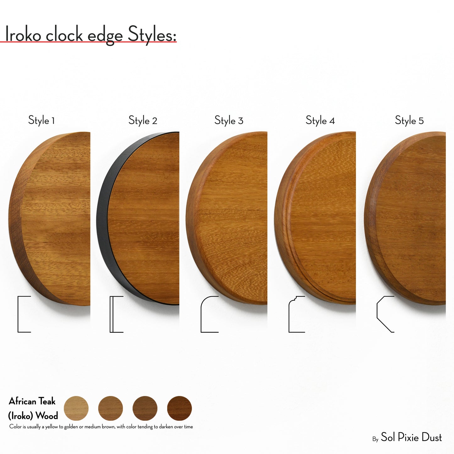 Wooden Round Clocks