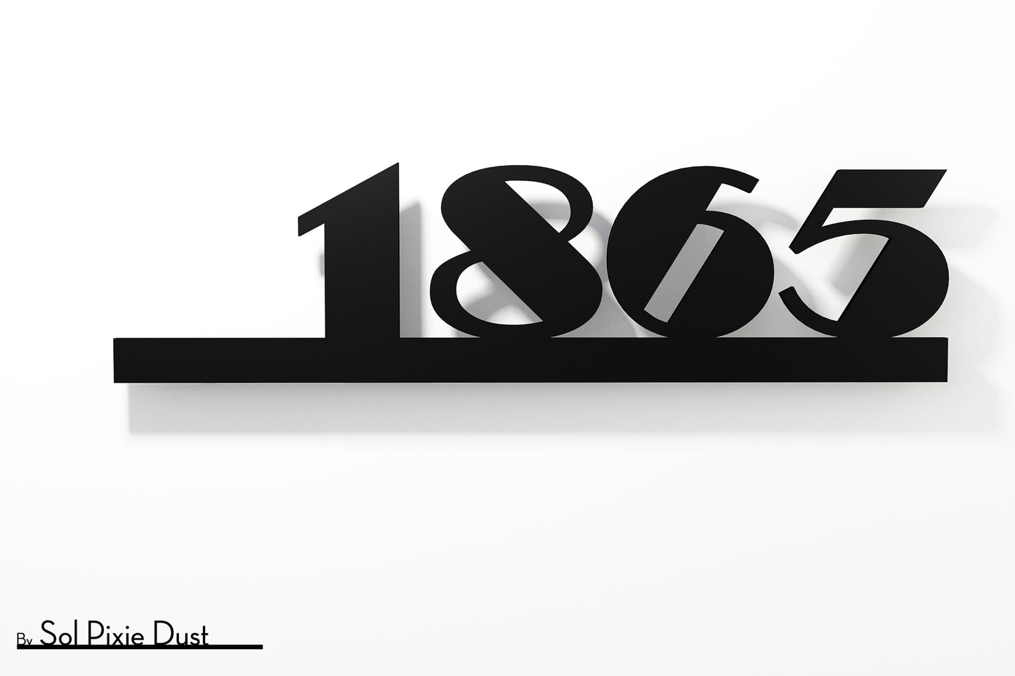 Underline House Numbers - LED Sign ( Font Options )