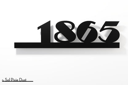 Underline House Numbers - LED Sign ( Font Options )