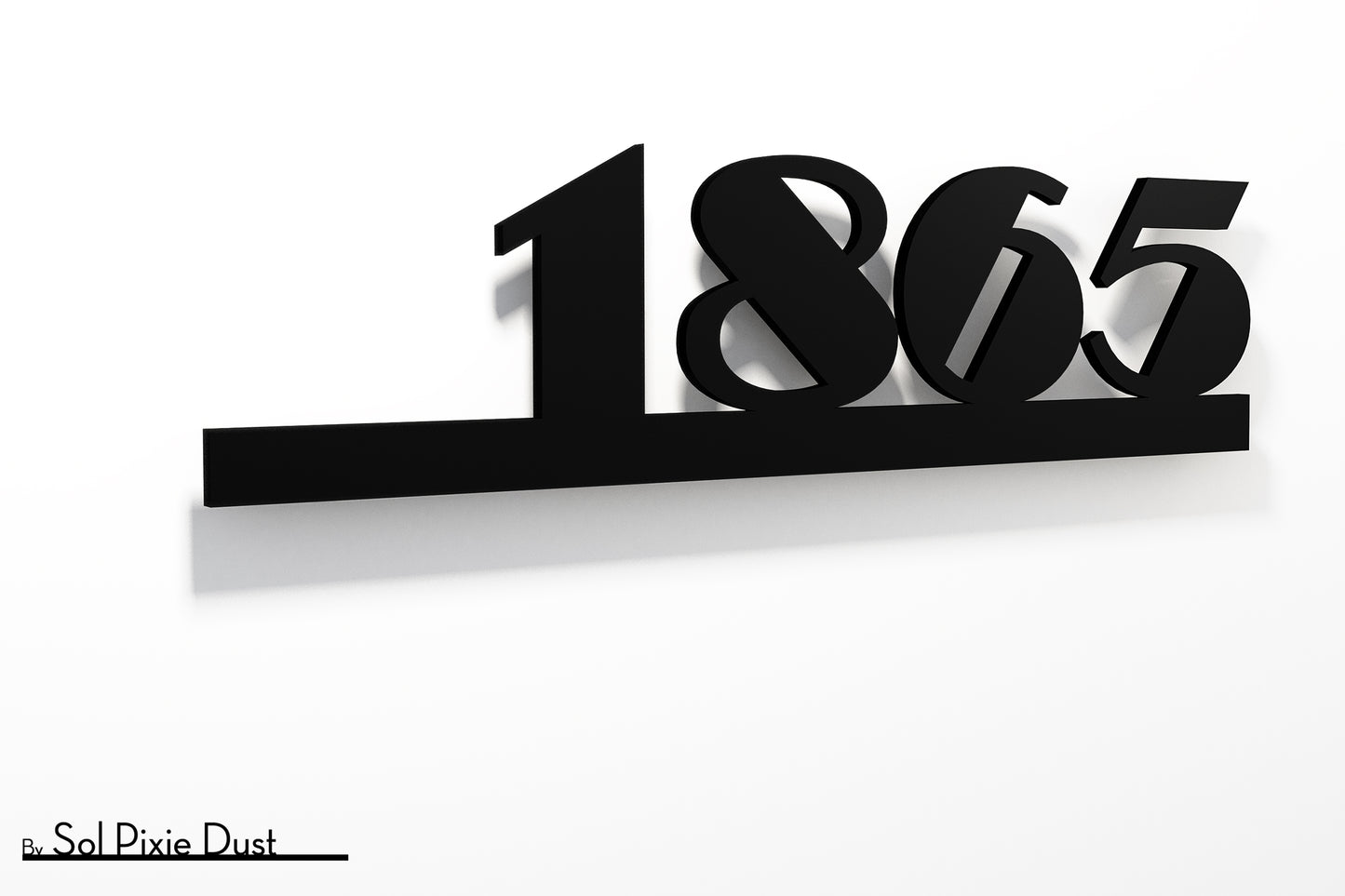Underline House Numbers - LED Sign ( Font Options )