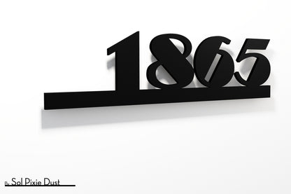 Underline House Numbers - LED Sign ( Font Options )