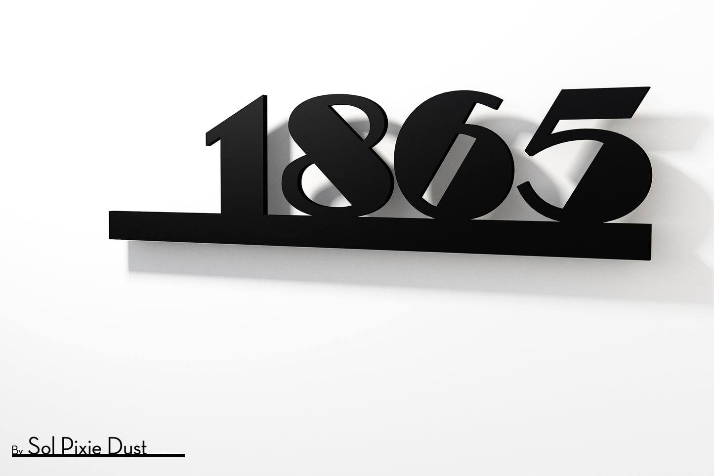 Underline House Numbers - LED Sign ( Font Options )