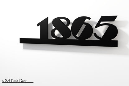Underline House Numbers - LED Sign ( Font Options )