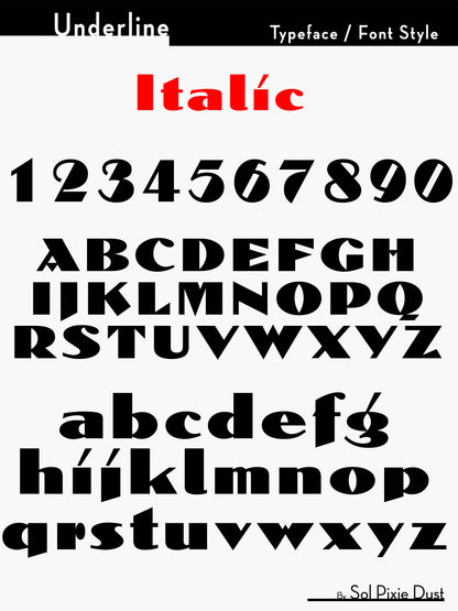 Underline House Numbers - LED Sign ( Font Options )