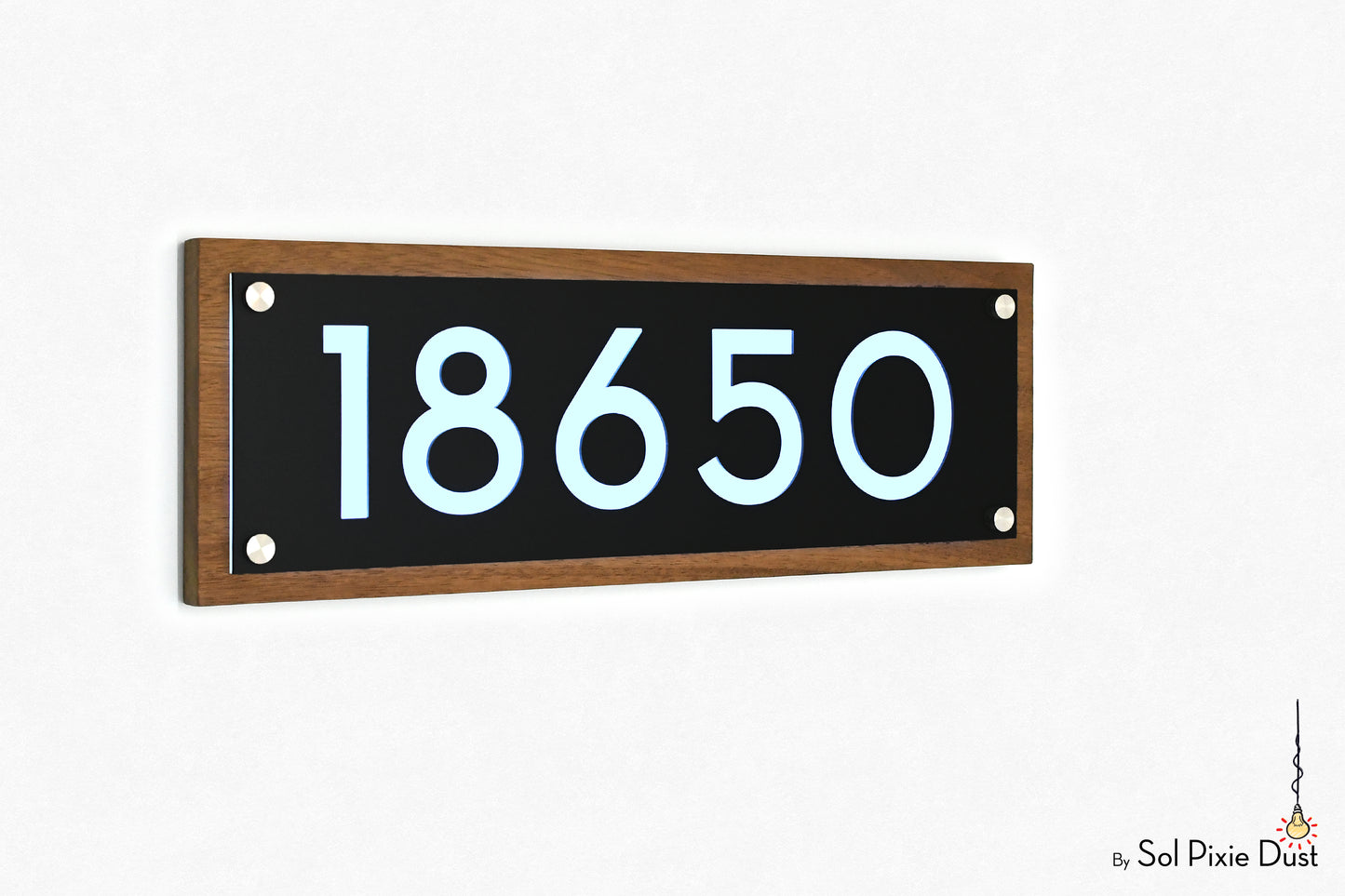 Wooden Illuminated Address Plaques