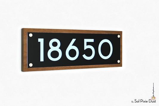 Wooden Illuminated Address Plaques