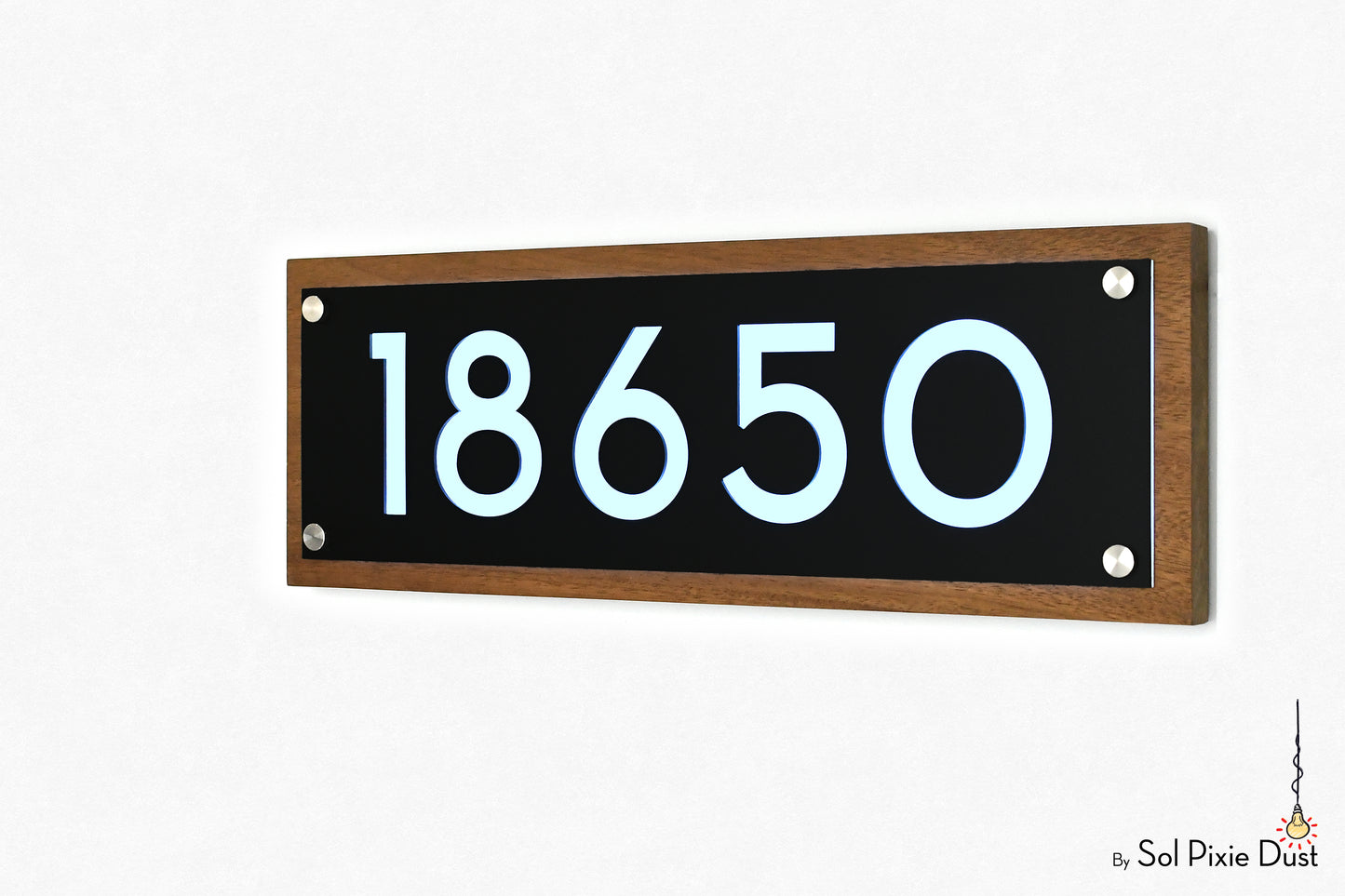 Wooden Illuminated Address Plaques