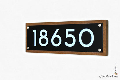 Wooden Illuminated Address Plaques
