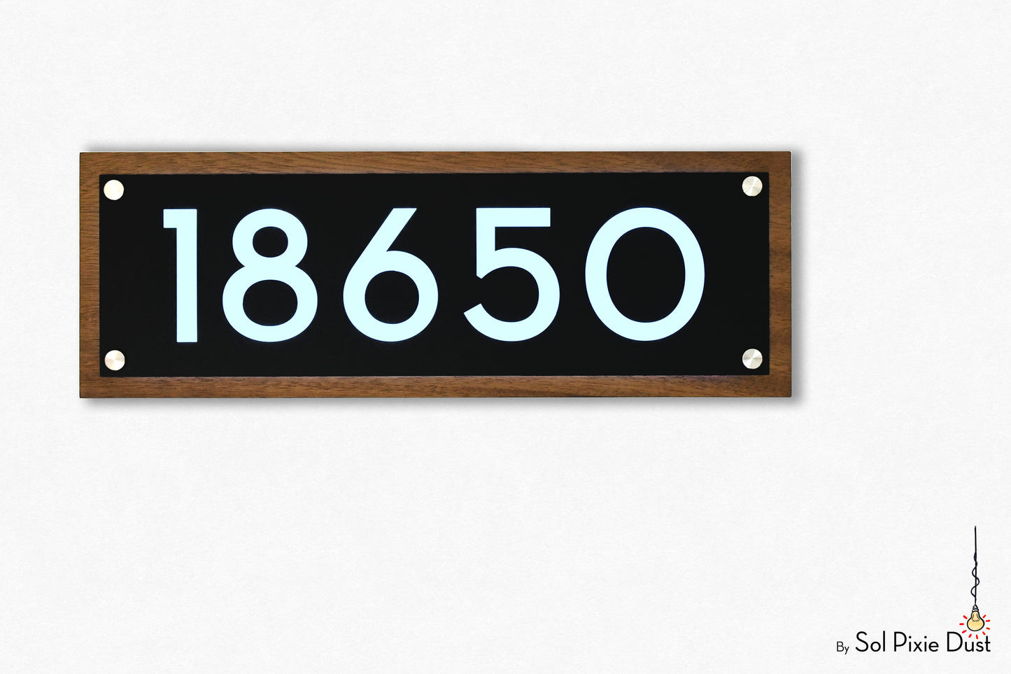 Wooden Illuminated Address Plaques