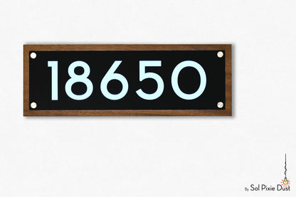 Wooden Illuminated Address Plaques