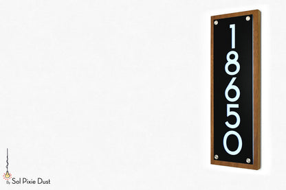 Wooden Illuminated Address Plaques