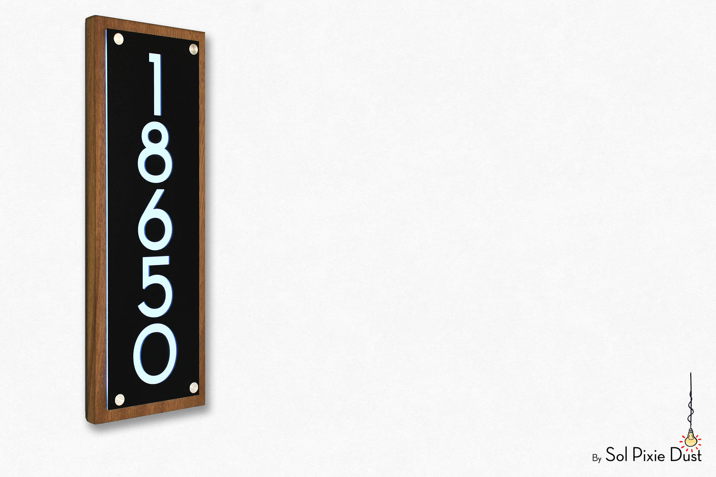 Wooden Illuminated Address Plaques