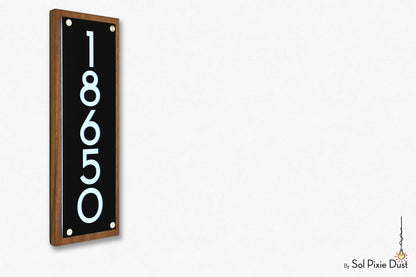 Wooden Illuminated Address Plaques