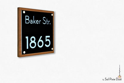 Wooden Illuminated Address Plaques