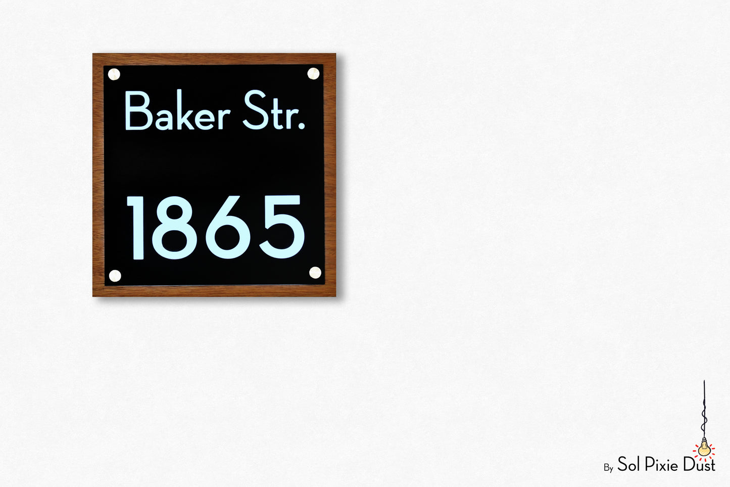 Wooden Illuminated Address Plaques