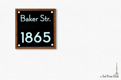 Wooden Illuminated Address Plaques