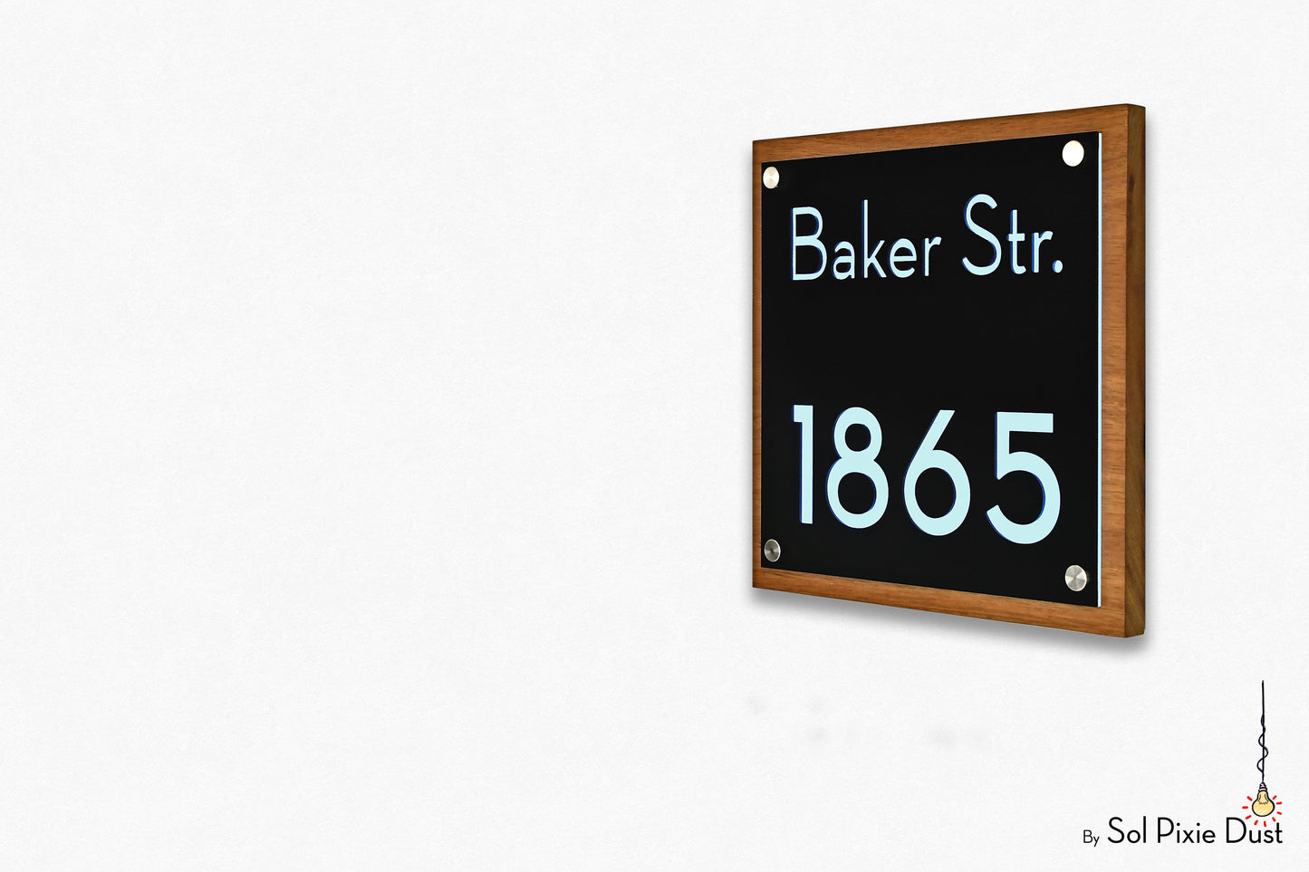 Wooden Illuminated Address Plaques