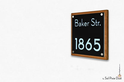 Wooden Illuminated Address Plaques